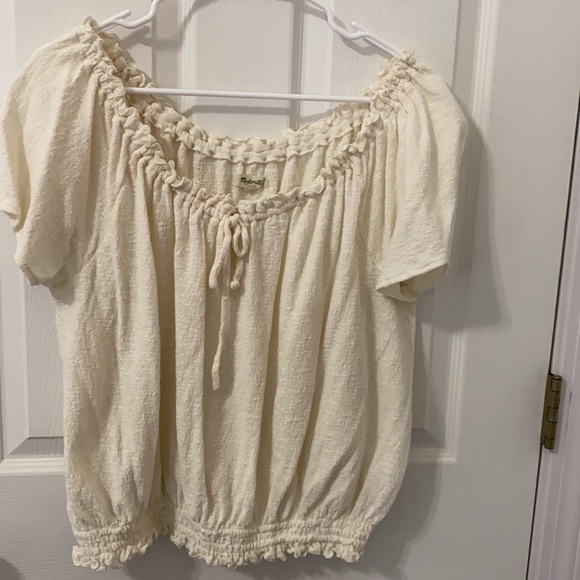 Madewell short sleeve peasant top, size XXL - Picture 2 of 5